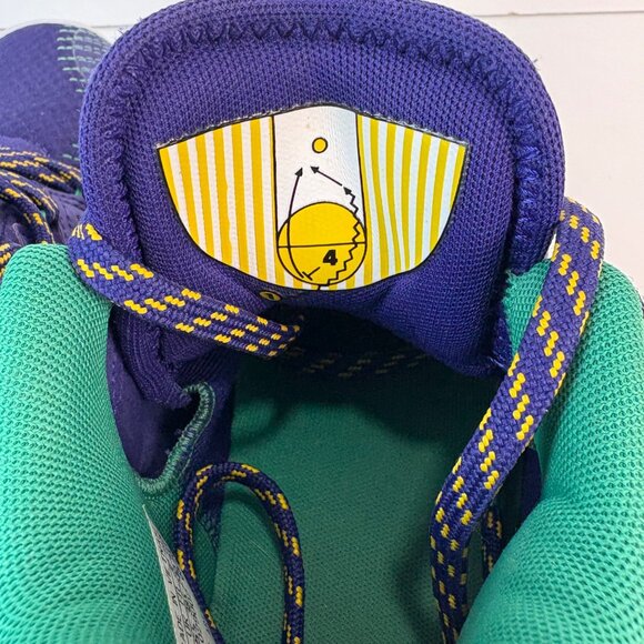 Adidas Issue #2 D.O.N. Basketball Shoes Purple/Yellow Mens Size 6.5 - Picture 4 of 8